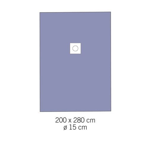 Evercare Haftende Abdecktücher mit Loch - 200x280 cm Loch 15 cm - 7 Stück