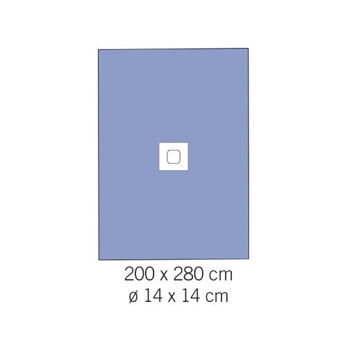 Evercare haftender Schlitzbezug - 200x280 cm Loch 14 cm - 7 St.