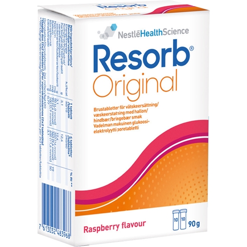 Resorb Original Elektrolytlösung - Himbeere 2x10 Brausetabletten - 2 St.