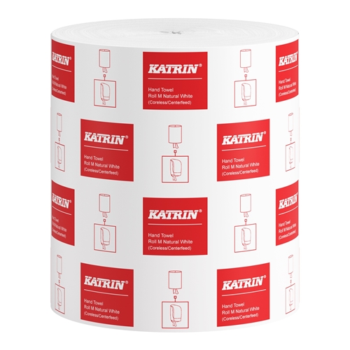 1-kerroksinen keskisyöttöinen paperirulla - Katrin Basic 300 m 1,544 kg - 6 kpl
