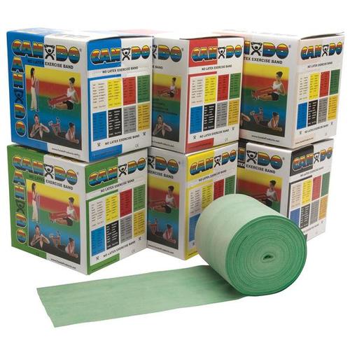 Cando træningselastik - 50 yd. - grøn/medium - latexfri | Alternativ til håndvægte