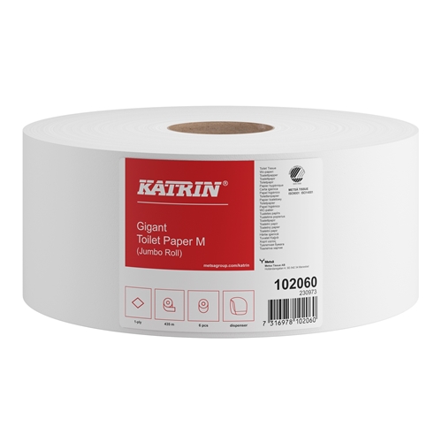 Toalettpapper 1-L Gigant - Katrin Basic 435m 1,047kg - 6 st