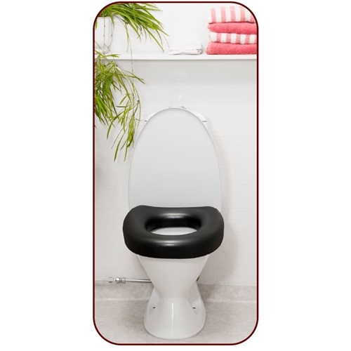 Sittring för toalettstol MJUKIS – Mörkgrå 75x390x420mm