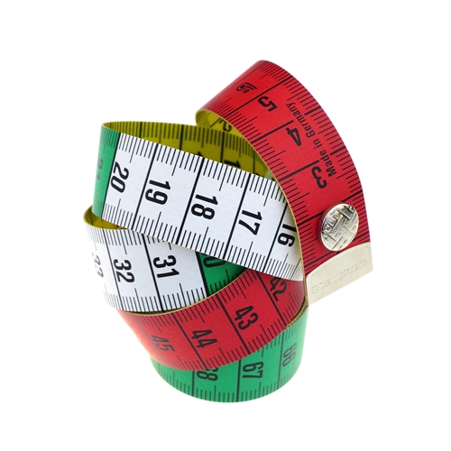 Måttband m tryckknapp – 150cm i PVC, DEHP-fritt