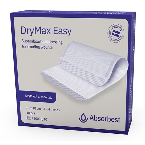 Superabsorberende bandage DryMax Easy - 10x10cm - 10 stk