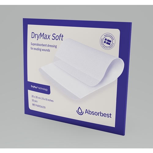 Superabsorberende forbinding DryMax Soft - 20x20 cm - 10 stk.