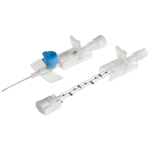 Infusionskanyl BD Venflon Pro Safety - 0,9x25mm 22G blå m port - 50 st