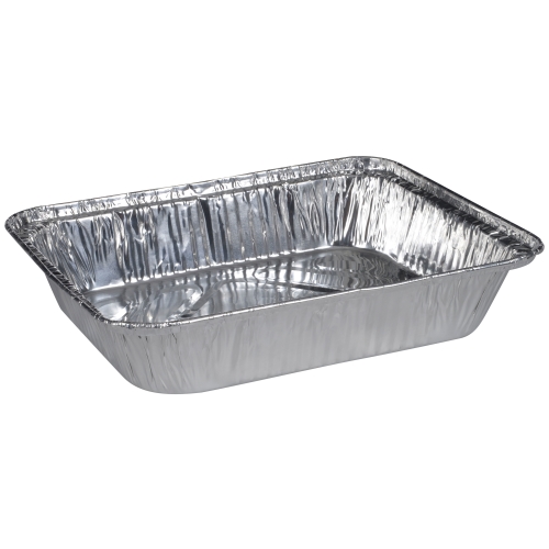 Aluminium container Gastronorm 1/2 GN - 3600 ml 322x262x64 mm roll-served - 10 pcs