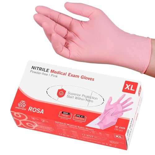 Evercare PF Nitrilhandschuhe XL Rosa AQL 1.5 150 St.