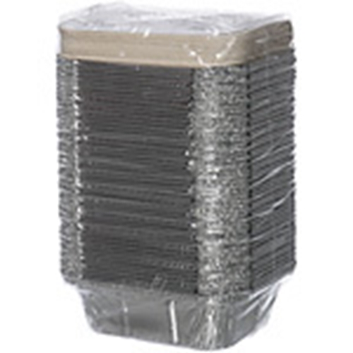 Aluform med låg - 450ml 145x120x40mm sølv - 50 stk