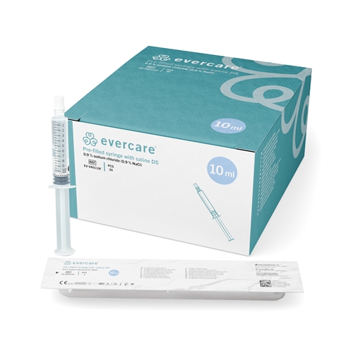 Esitäytetty NaCl-ruisku - 10 ml 10 ml ruiskussa DS - 30 kpl