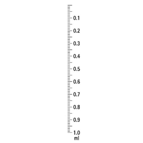 Luer-lock sprøjte 3-komponent KD-Ject - 1 ml grad 0,01 ml centreret - 100 stk