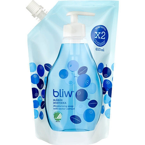 Flüssigseife Bliw - 600ml Nachfüllpackung Blaubeere - 8 Stk