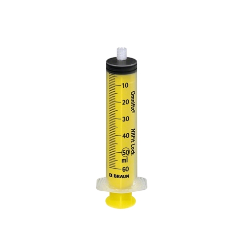 3-komponentsprøjte Omnifix NRFit - 50 ml grad. 1 ml Luer Lock - 100 stk.
