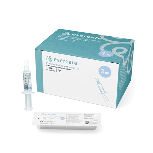 Esitäytetty NaCl-ruisku - 3 ml 10 ml ruiskussa DS - 30 kpl