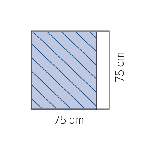 OP-Handtuch selbsthaftend evercare - 75x75cm - 15 St.