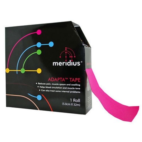Støttetape Meridius - 5cmx32m kinesiotape rosa