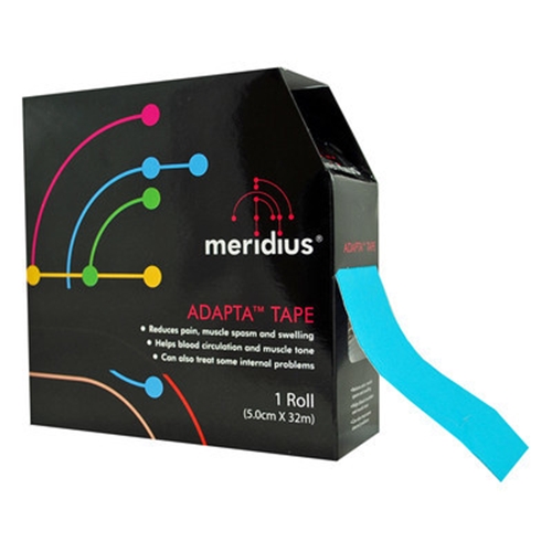 Meridius sportstape - 5 cm x 32 m kinesiotape blå
