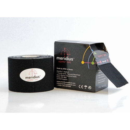 Meridius Stütztape - 5cmx5m Kinesiotape schwarz