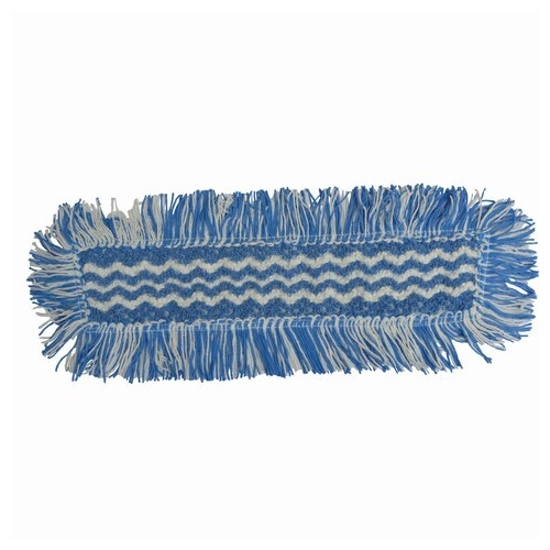 Fugtmoppe Jonmaster Ultra HD - 40 cm blå/hvid mikrofiber med frynser