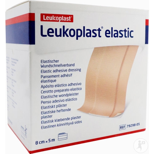 Textilplåster Leukoplast Elastic – 8cmx5m rulle beige