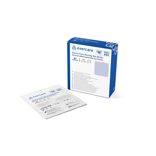 Opatrunek piankowy z silikonem Evercare Foam - 10x10cm - 10 szt.