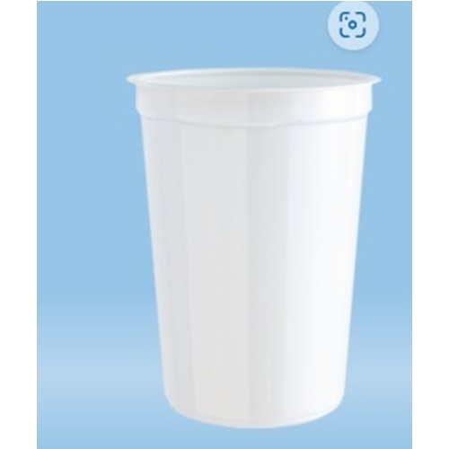 Burk plast utan lock – 250mL vit PS – 500 st