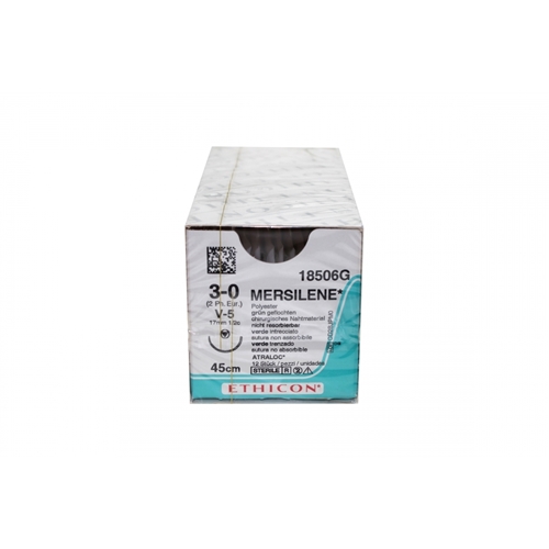 Sutur Mersilene 3-0 18506G – 45cm nål V-5 – 12 st