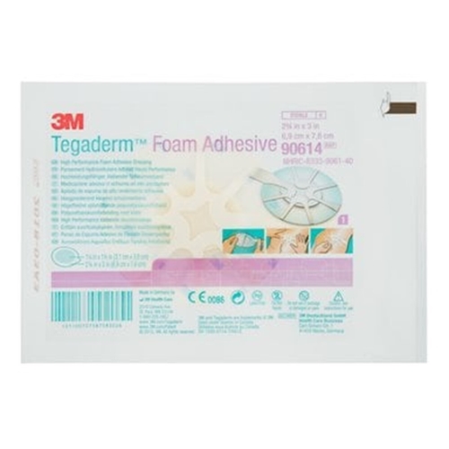 Schaumverband Tegaderm Foam Adhesive - 6,9x7,6 cm oval Border - 10 St.