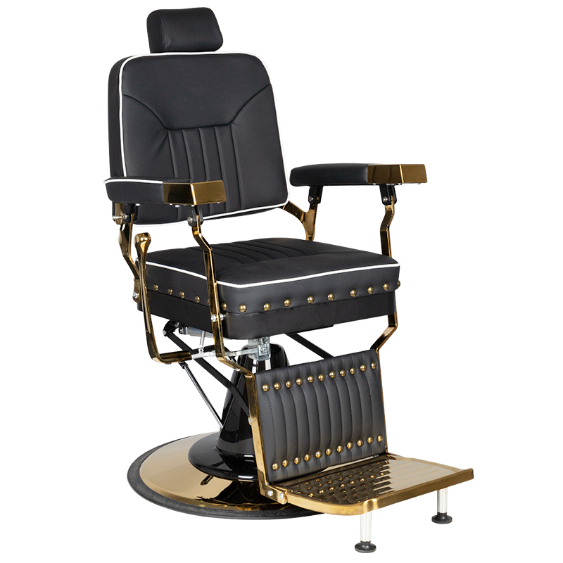 Barberarstol - Filippo - Guld / Svart