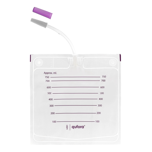 Ikke-tømbar urinpose Qufora - 0,75L 10cm bulkpakke - 25 stk