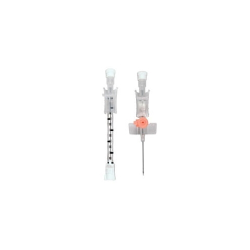 Infuusiokanyyli BD Venflon Pro Safety - 1,1x32mm 20G vaaleanpunainen portilla IF - 50 kpl