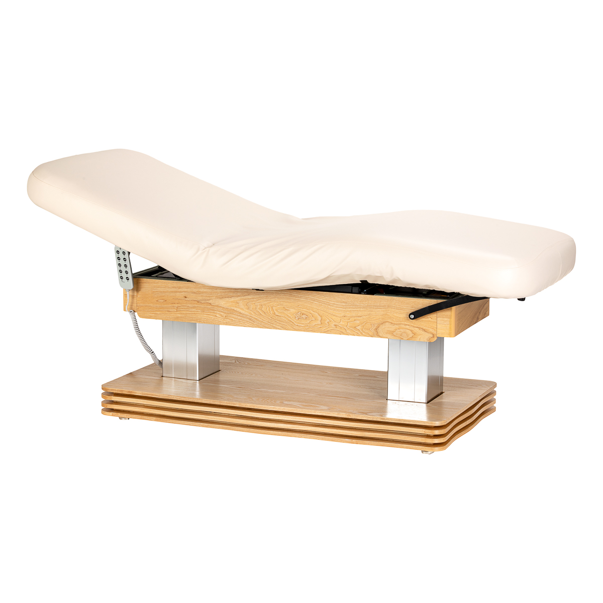 SPA-vilstol Sillon Comfort i cream med ljusbrun bas