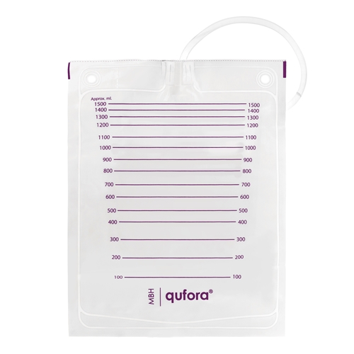 Ikke-tømbar urinpose Qufora - 1,5L 10cm - 100 stk
