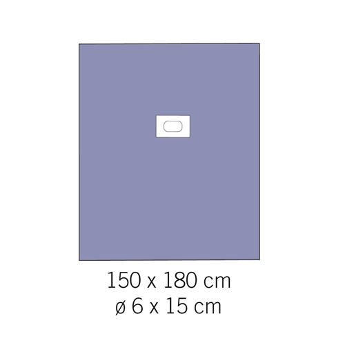 Haftende Abdecktücher evercare - 150x180cm Loch 6x15cm - 48 St.