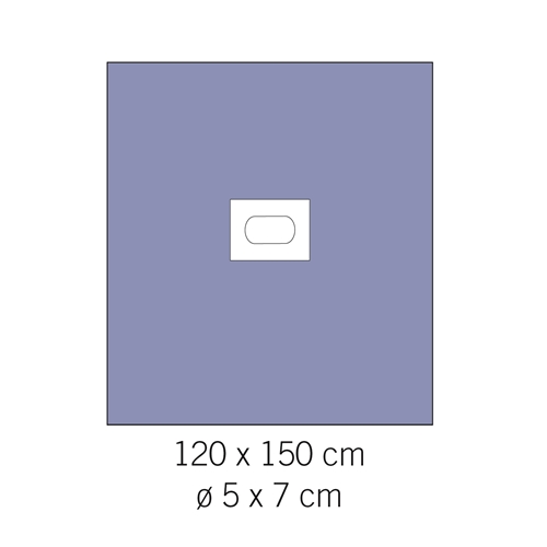 Evercare selbstklebende Lochtücher - 120x150cm Loch 5x7cm - 80 St.