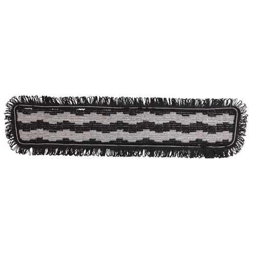 Tør-/fugtmoppe Activa Allround - 30 cm sort/grå mikrofiber med løkker - 5 stk.