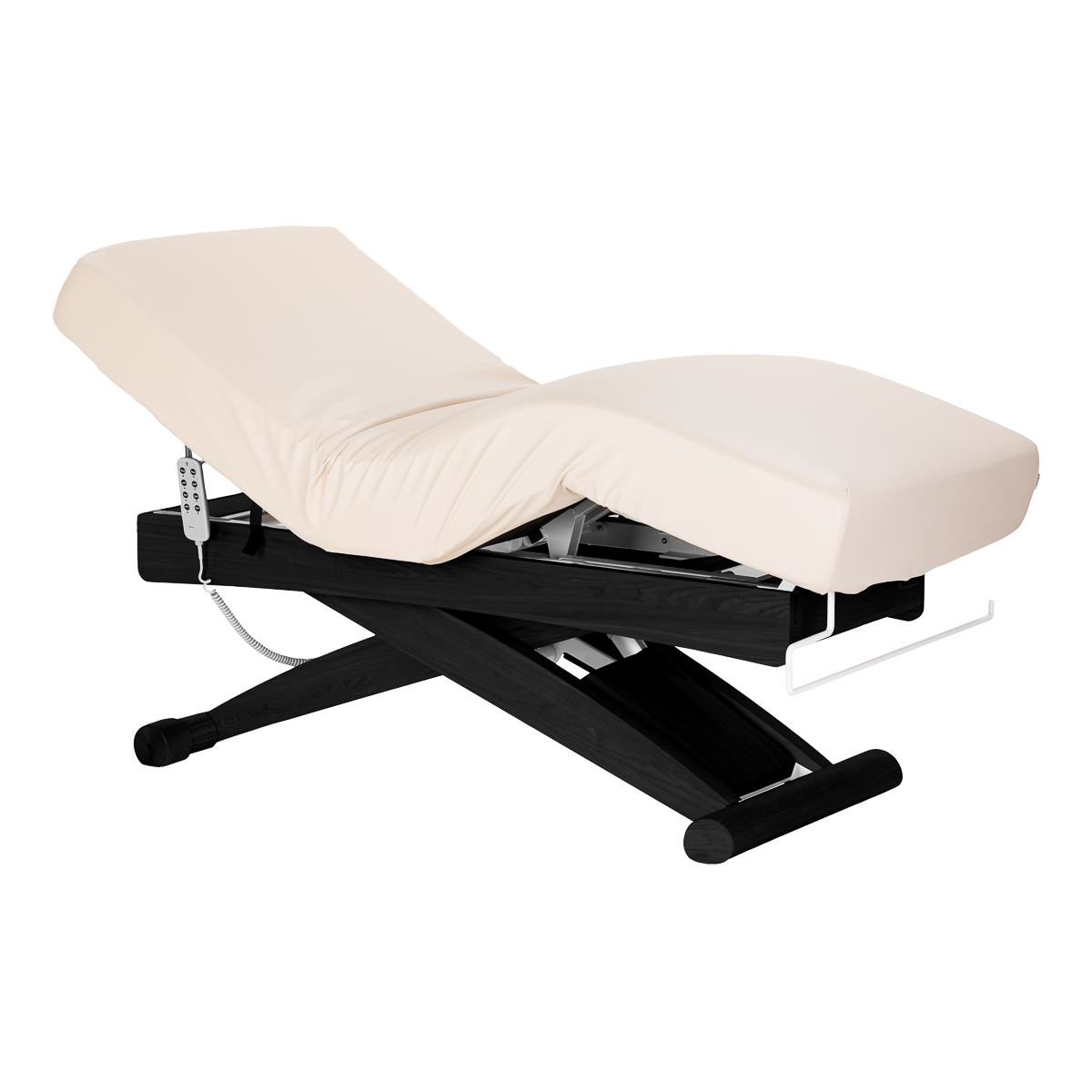 Spa-loungestol Sillon Siesta i cream med svart bas