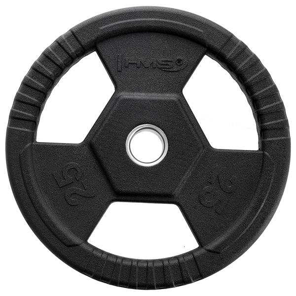 Olympisk vægtskive 10-25 kg - sort - TOH - 25kg