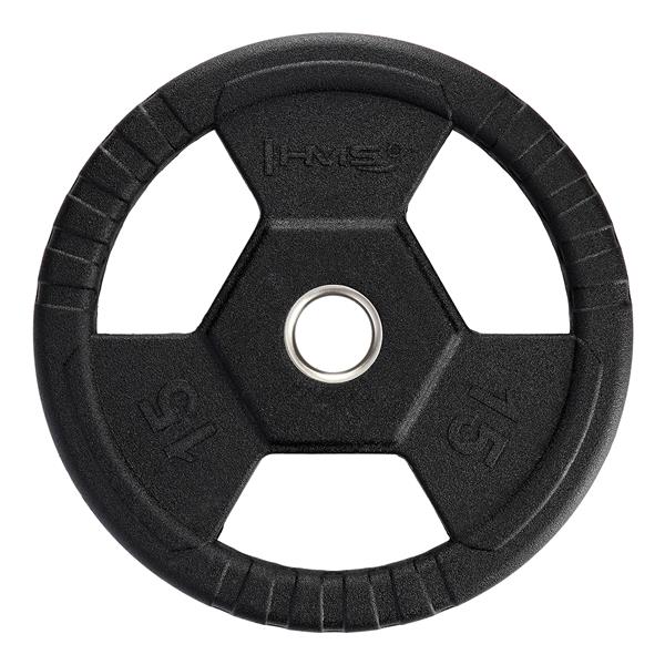 Olympisk vægtskive 10-25 kg - sort - TOH - 15kg