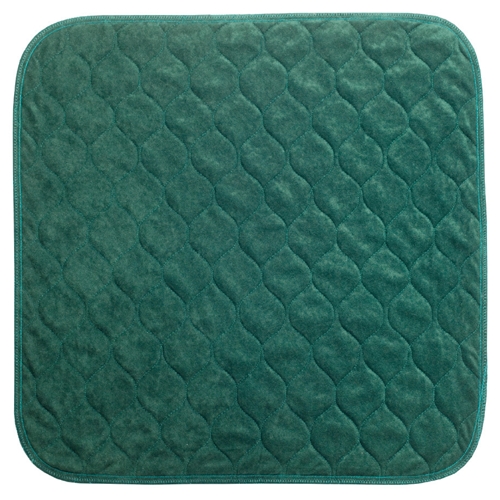 Genanvendeligt Protecta sædebeskytter - 45x45cm grøn velour skridsikker