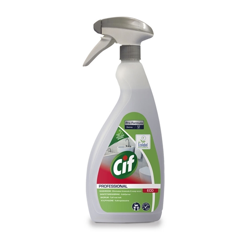 Sanitetsrengøring CIF Pro Eco Washroom - 750 ml spray uparfumeret pH=2,7
