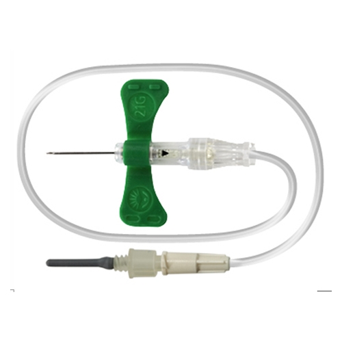 Venprovset BD UltraTouch Push Button – 0,8x19mm 305cm grön m luer – 50 st