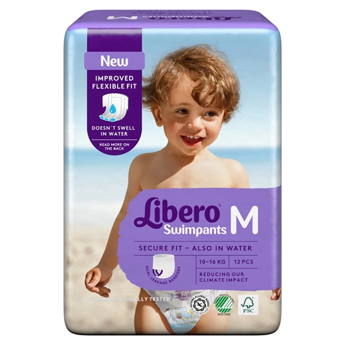 Engangsbadeble - Libero Swimpants M 10-16 kg - 96 stk.