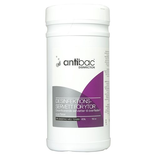 Flächendesinfektionstücher Antibac IPA - 45% 20x20cm mit Tensid 150 St./Röhre - 150 St.