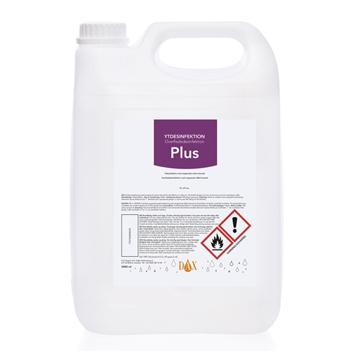 Overfladedesinfektion Dax Plus IPA 45% - 5 l med tensid