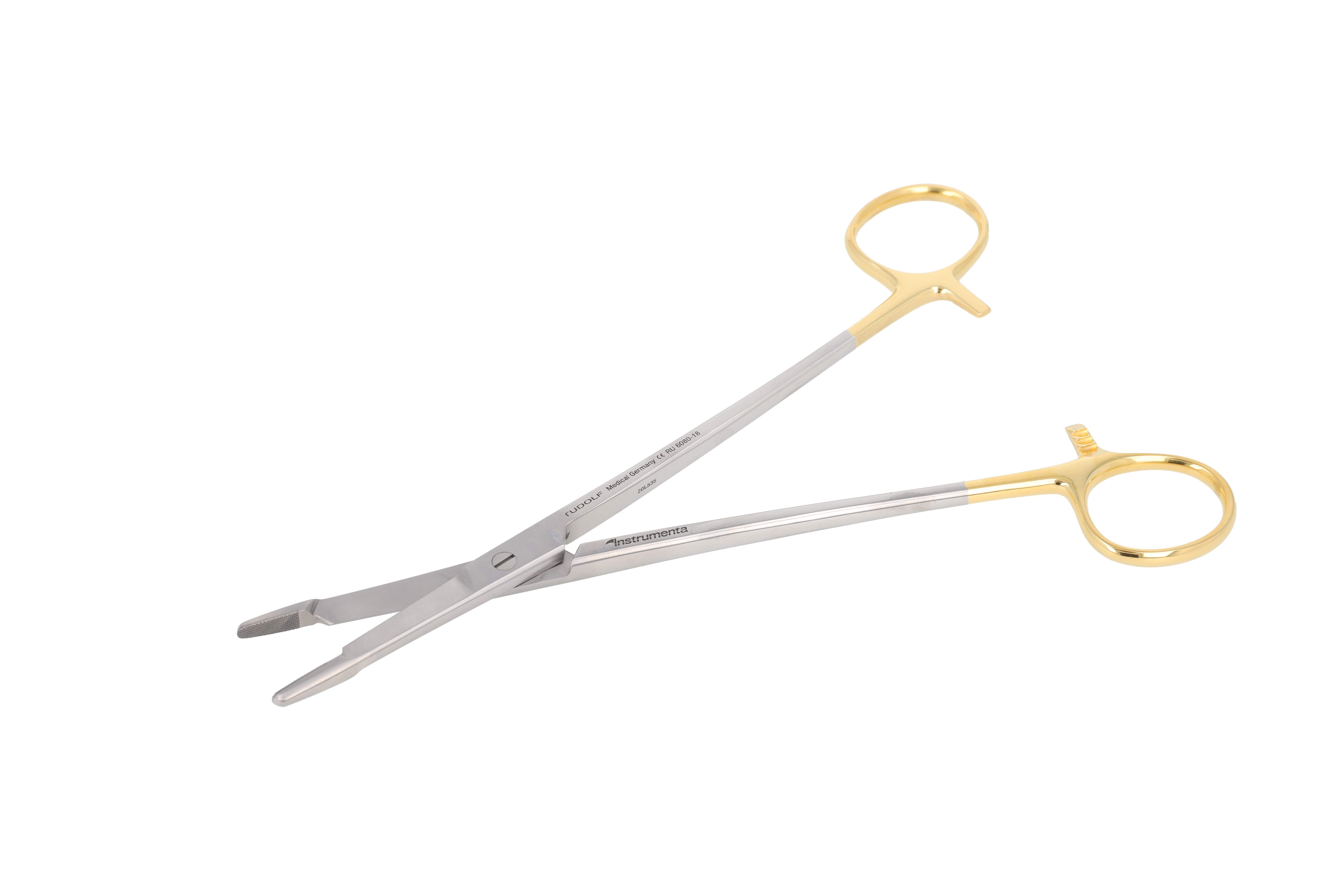 Nålförare Olsen-Hegar 18cm med sax och hårdmetallinlägg