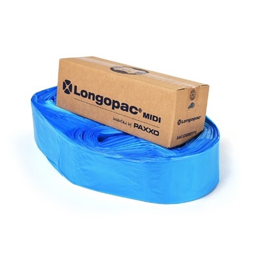 Plastaffaldssæk Longopac Midi - 70 m 40 my blå Strong