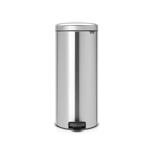 Pedalspand i stål Brabantia - 30L H=68cm Ø29,3cm mat