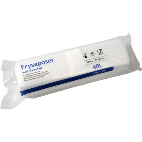 Plastic freezer bag LD - 40L 450x850mm 45my transparent - 20 pcs
